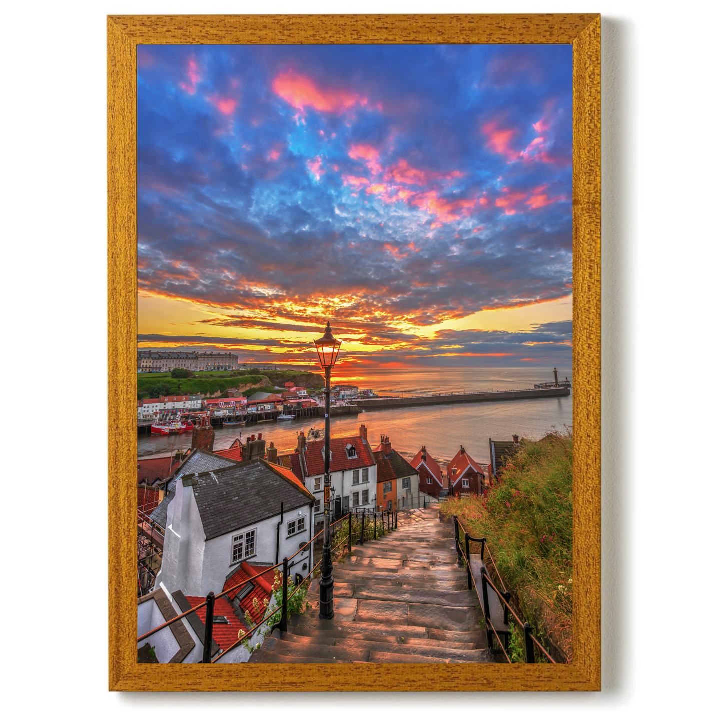 Whitby at Sunset by Steven Robinson