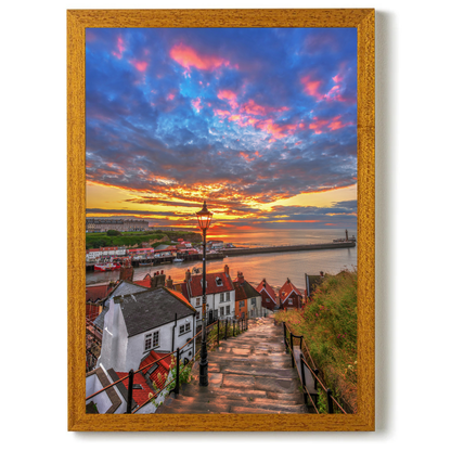 Whitby at Sunset by Steven Robinson