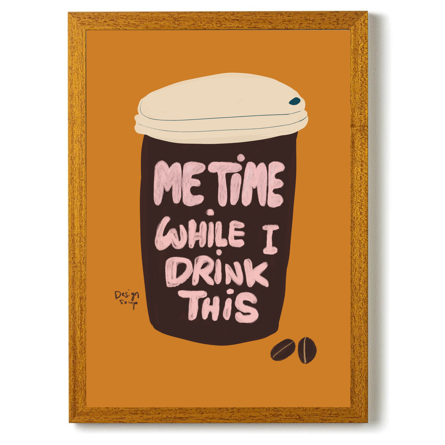 Me Time While I Drink This 2 by Alix Campbell Art