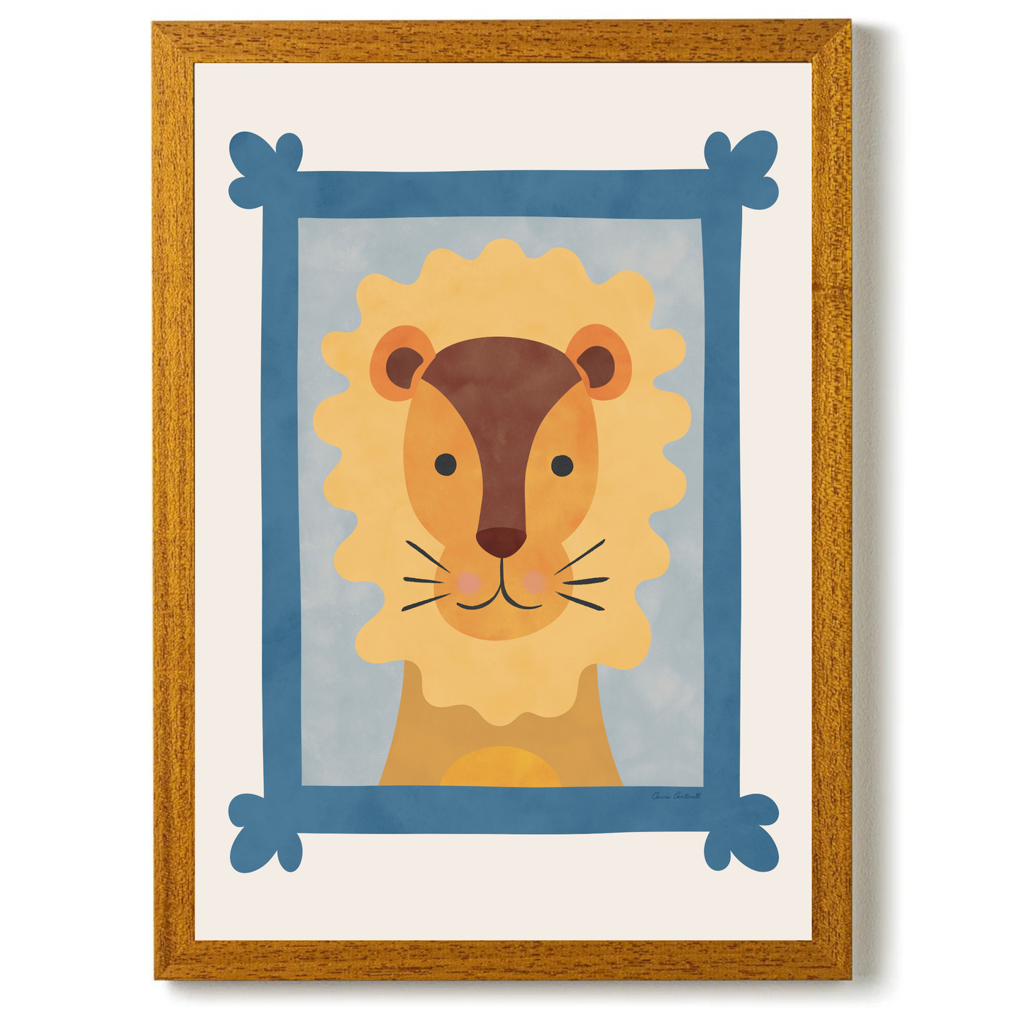 Animal Portraits Lion by Carrie Cantwell