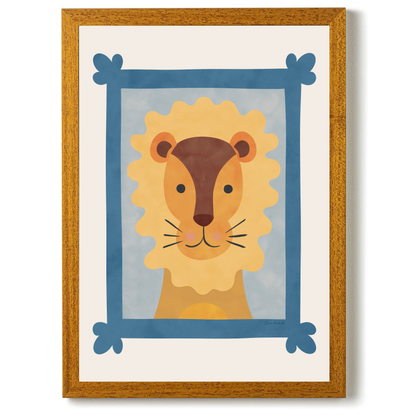 Animal Portraits Lion by Carrie Cantwell