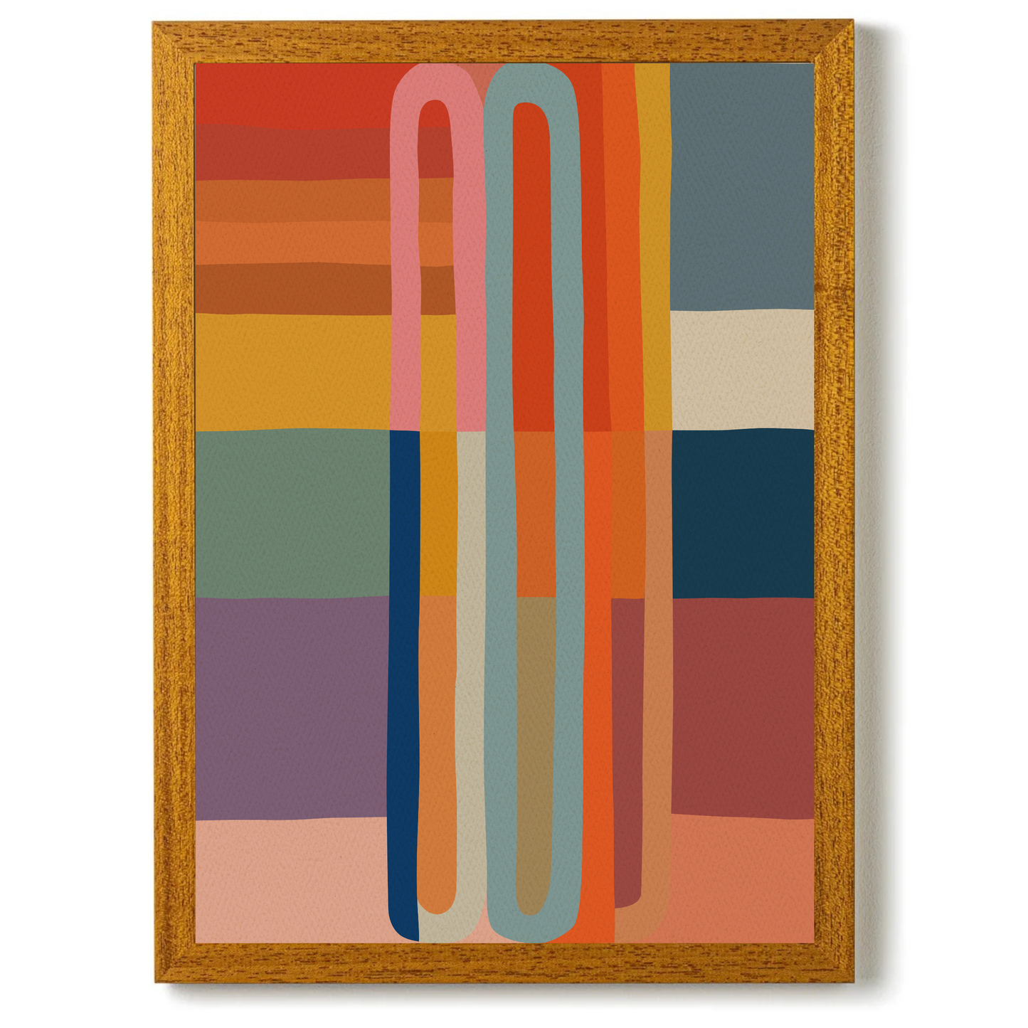 Set of 2 Fun Abstract Textured Prints B by Print Punk Studio