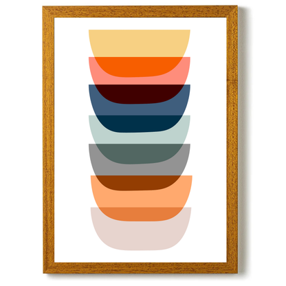 Abstract Mid Centuty Art by Print Punk Studio
