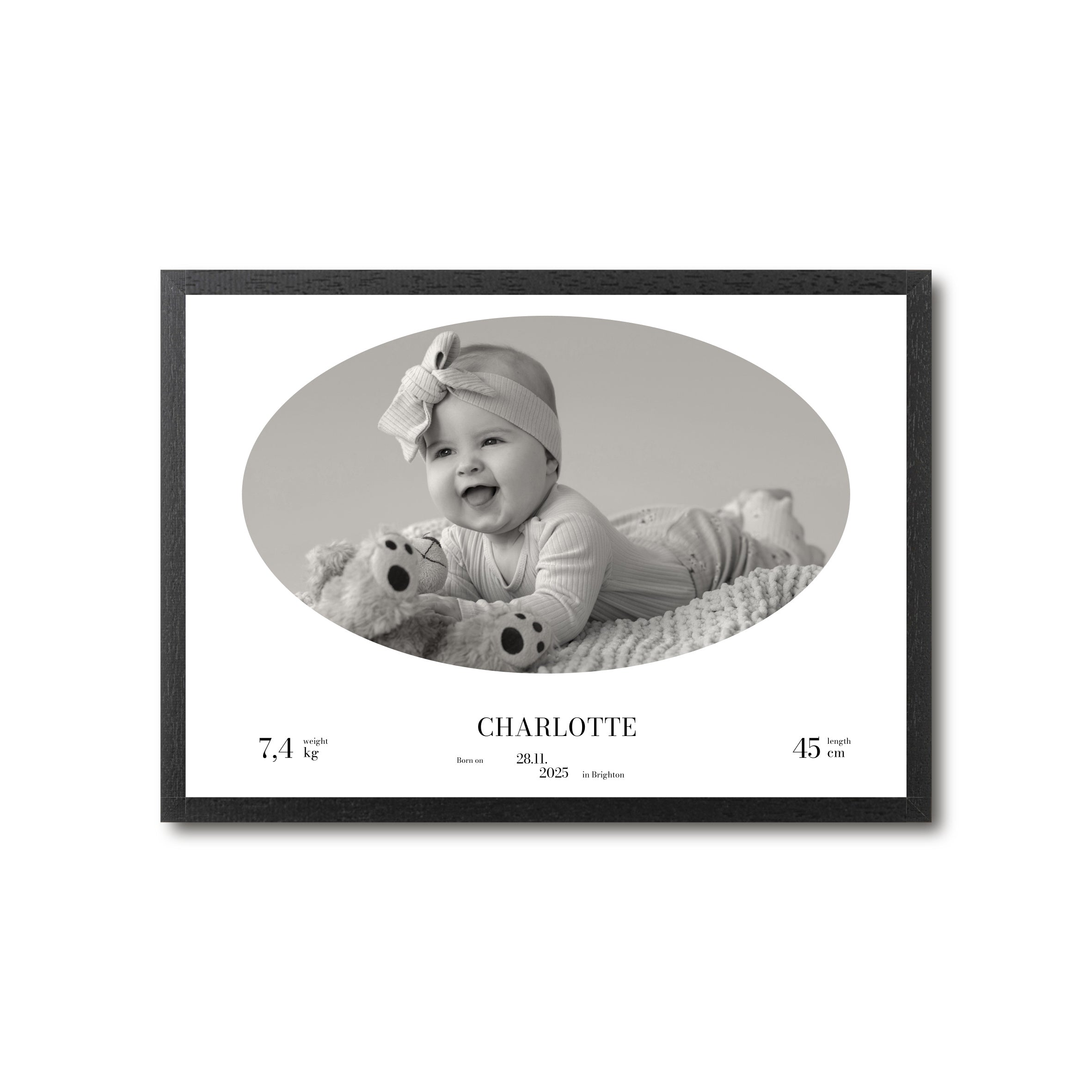 Baby Loading Photo Personalised Photo Up-load Baby Print - Landscape