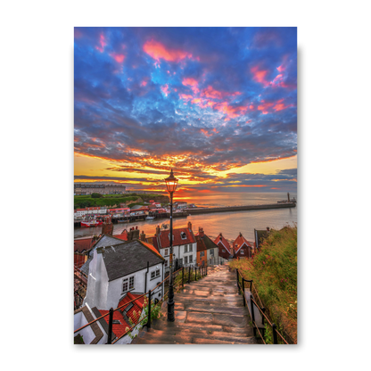 Whitby at Sunset by Steven Robinson
