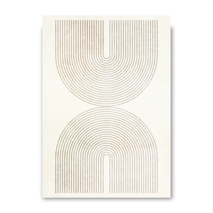 Set of 2 Neutral Mid Century Prints B by Print Punk Studio