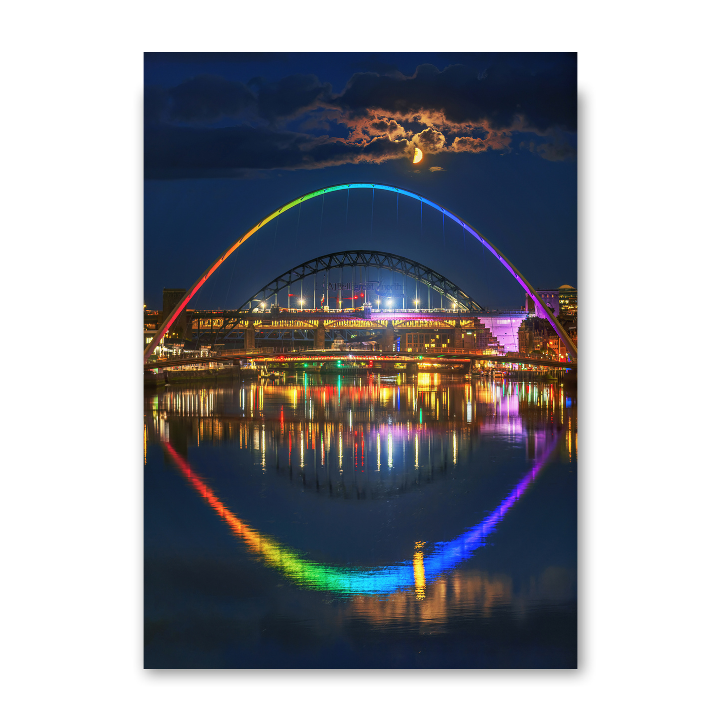 Two Bridges and a Moon by Steven Robinson