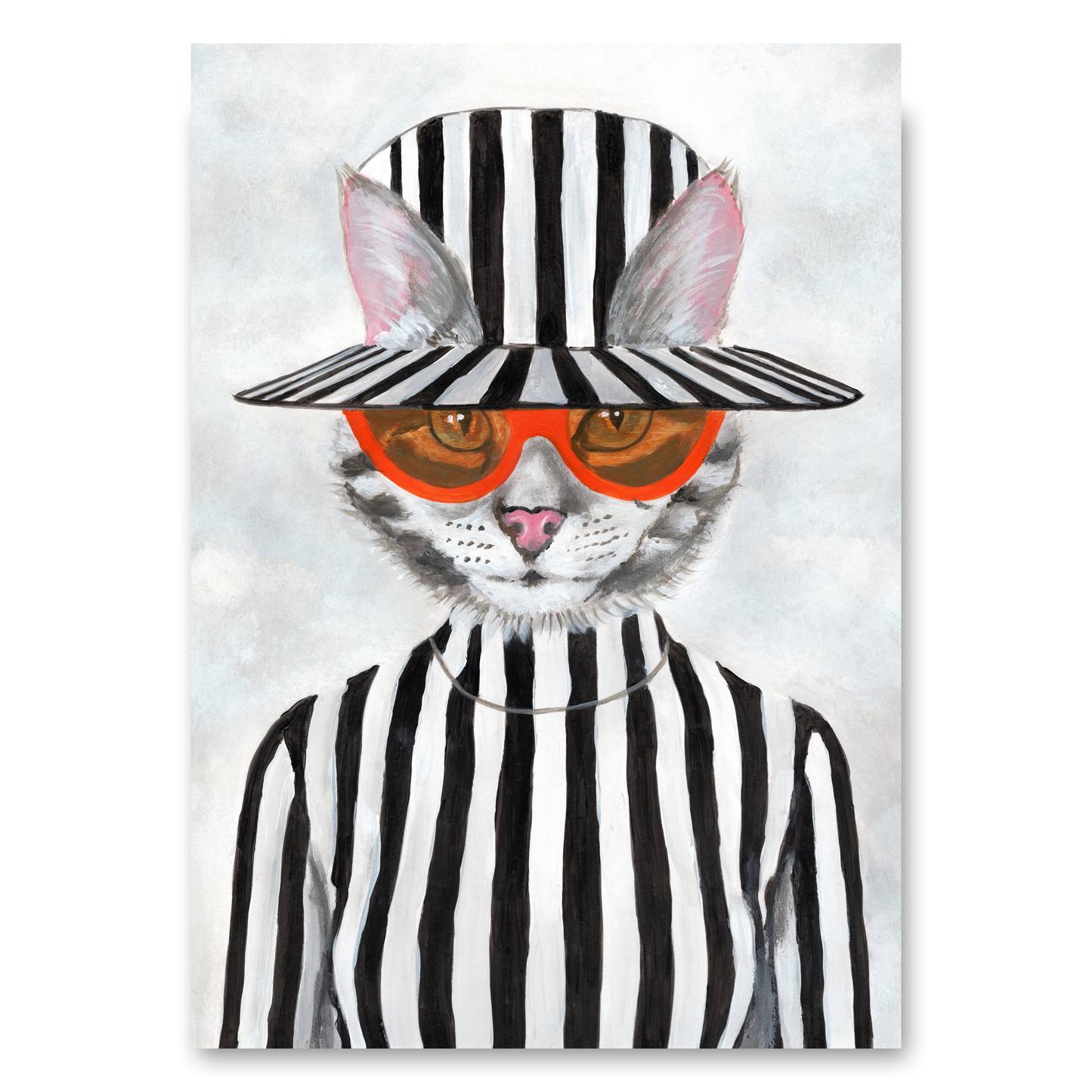 Cat in Stripy Mood by Coco Deparis