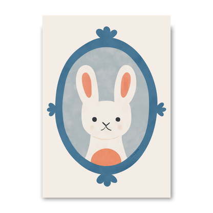 Animal Portraits Rabbit by Carrie Cantwell