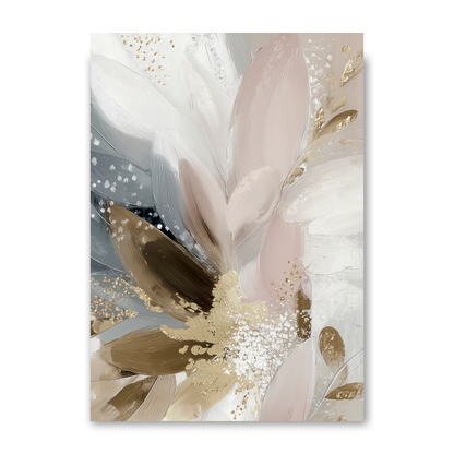 Doves In Bloom Abstract by Bella Eve