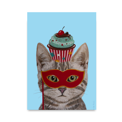 Cat with Cupcake by Coco Deparis