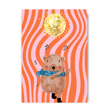 Disco Capybara by Print Studio By Anya
