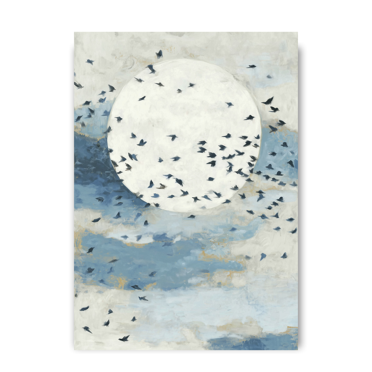 Floating Moon Bird Cloud by Chromatic Storm Studio