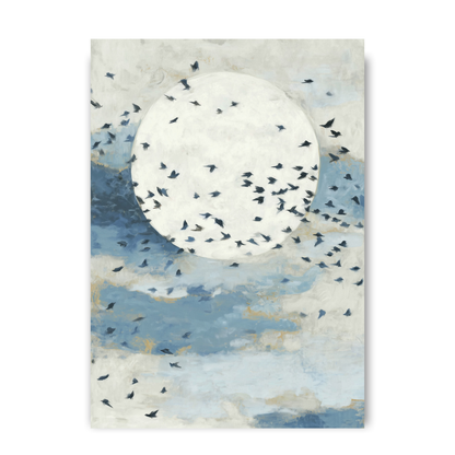Floating Moon Bird Cloud by Chromatic Storm Studio