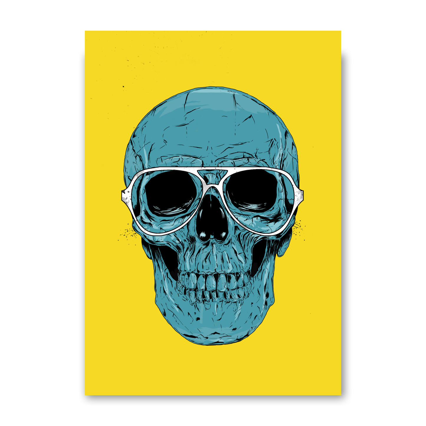 Blue Skull by Balazs Solti