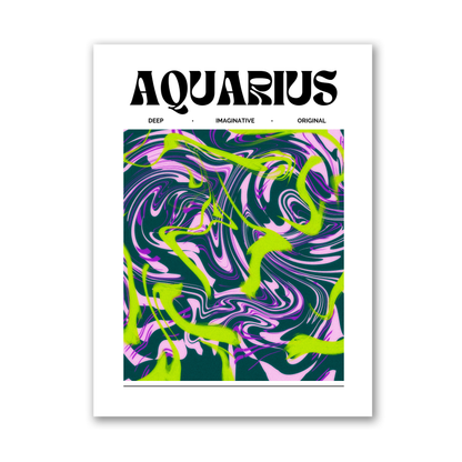 Aquarius Star Sign by Athena Art