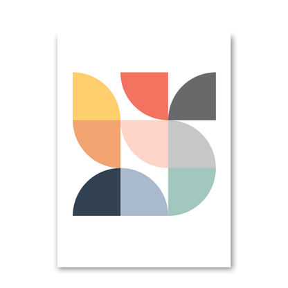 Scandi Quarter Circles by Print Punk Studio