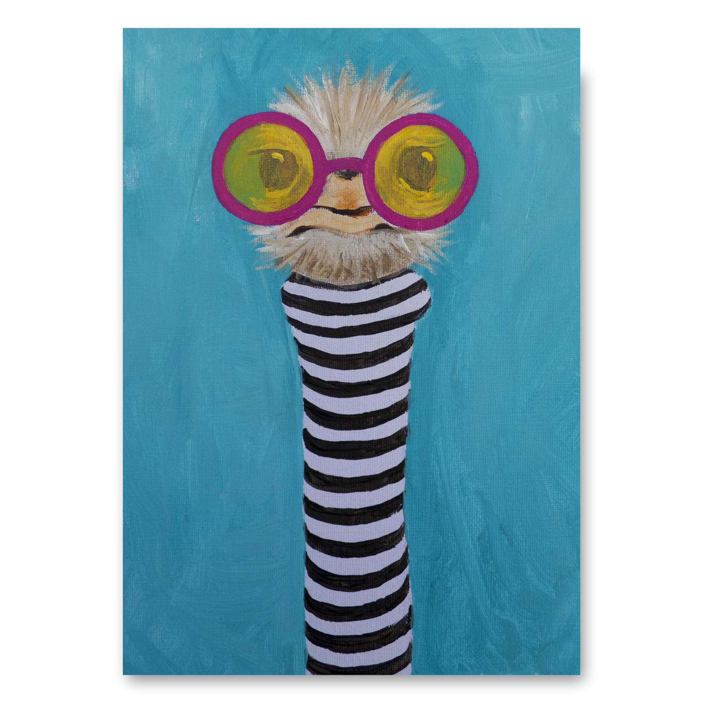 Stripy Ostrich by Coco Deparis
