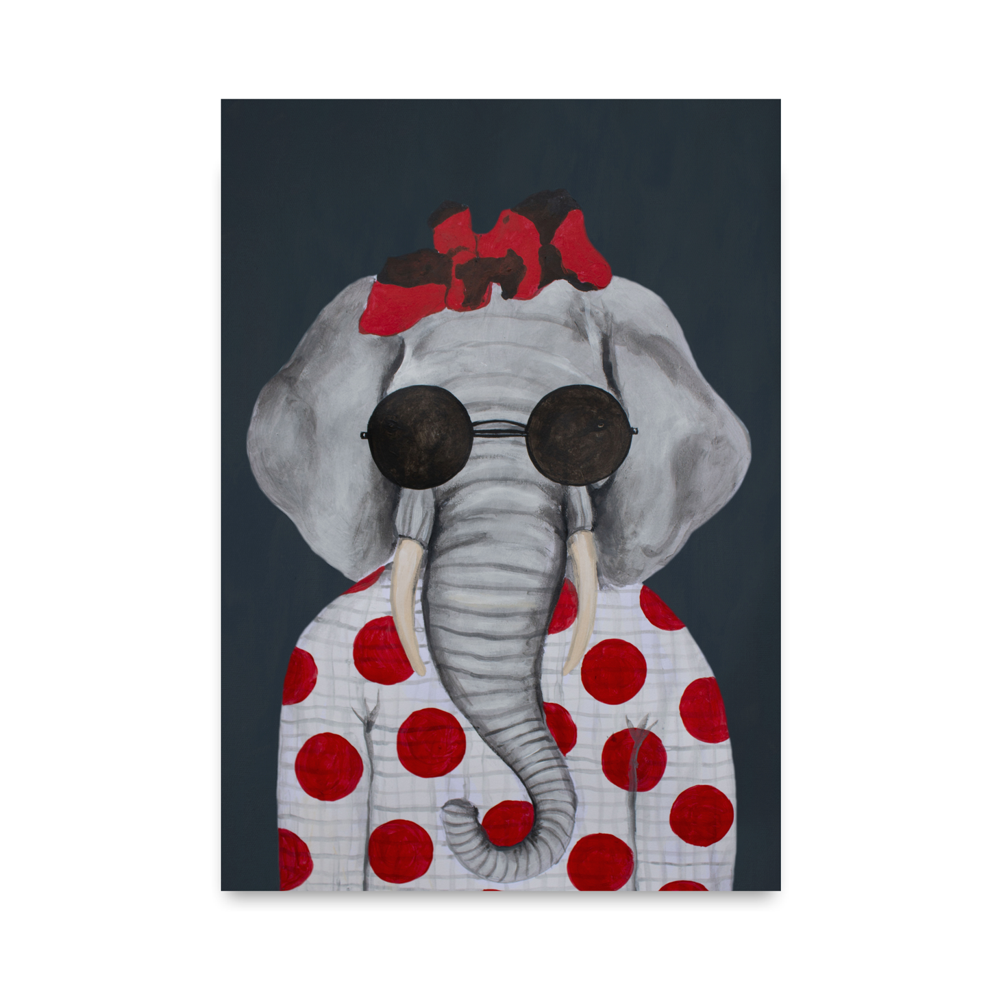 Vintage Elephant Woman by Coco Deparis