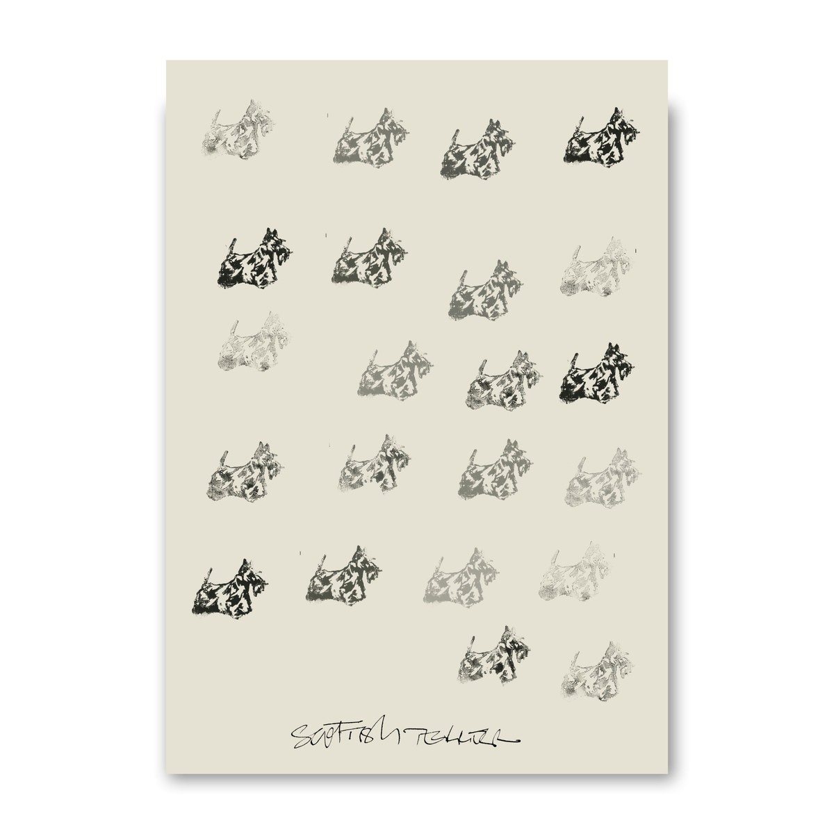 Scottish Terrier Grid by Cartissi