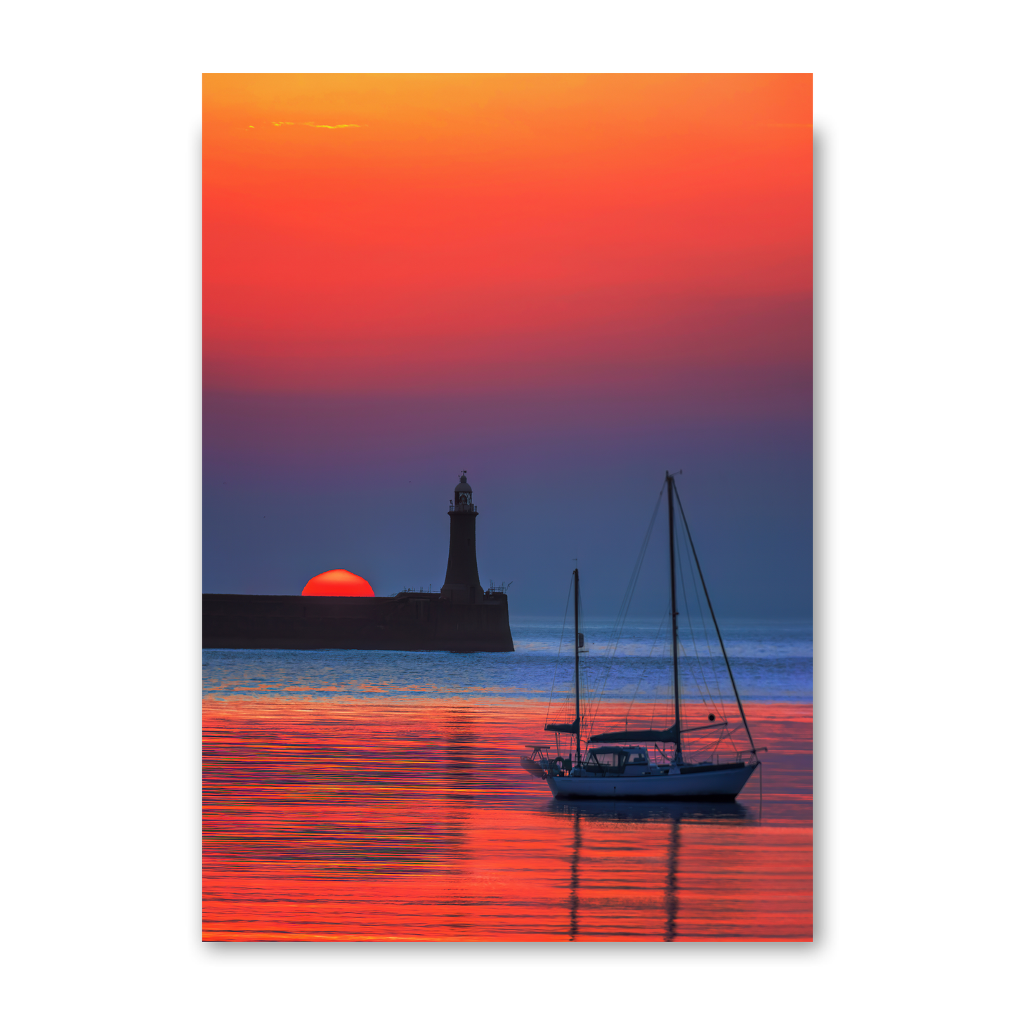 A Beautiful Summer Soltice Sunrise at South Shields by Steven Robinson