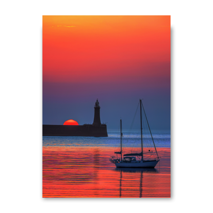 A Beautiful Summer Soltice Sunrise at South Shields by Steven Robinson