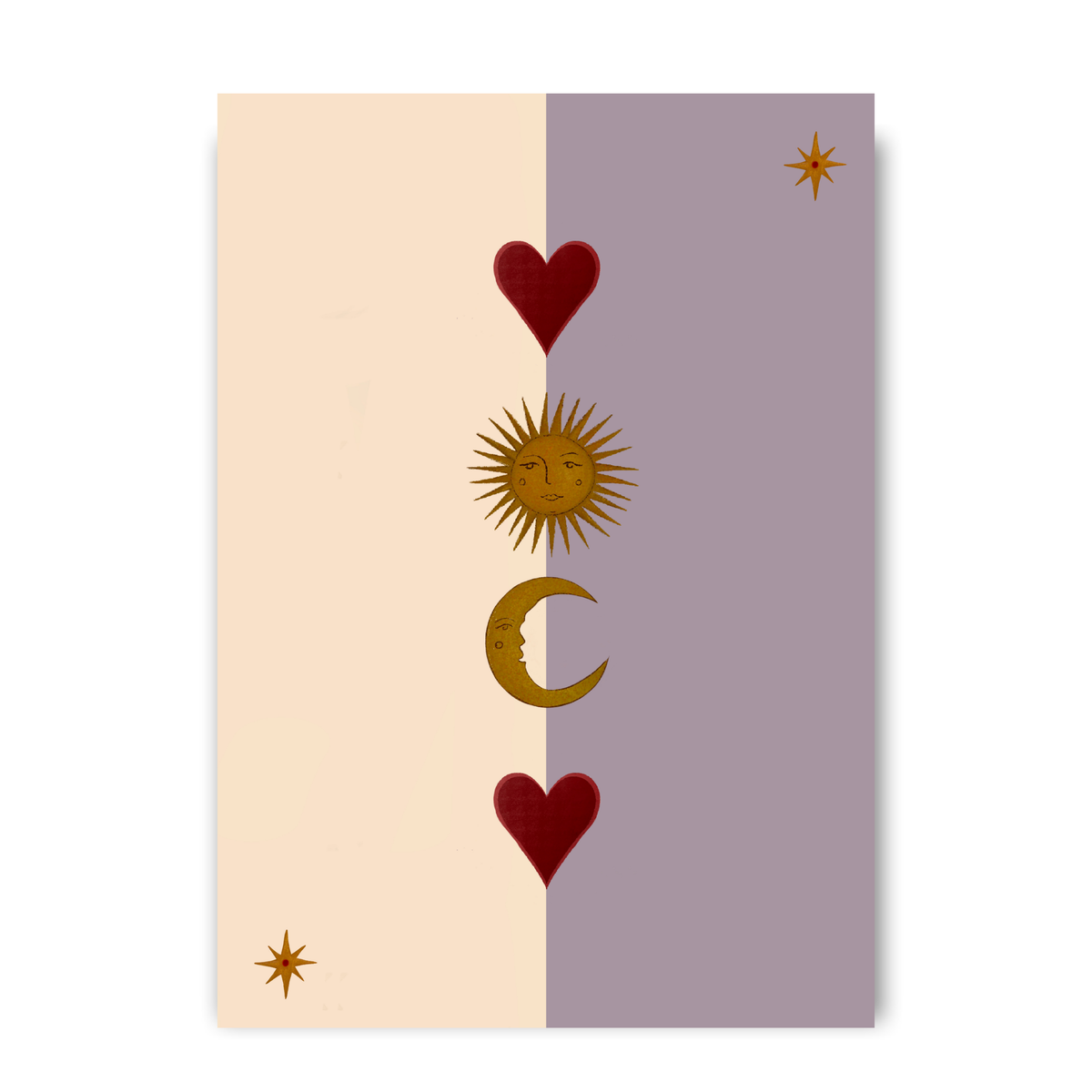 Sun Moon and heart by Queen of the Rodeo