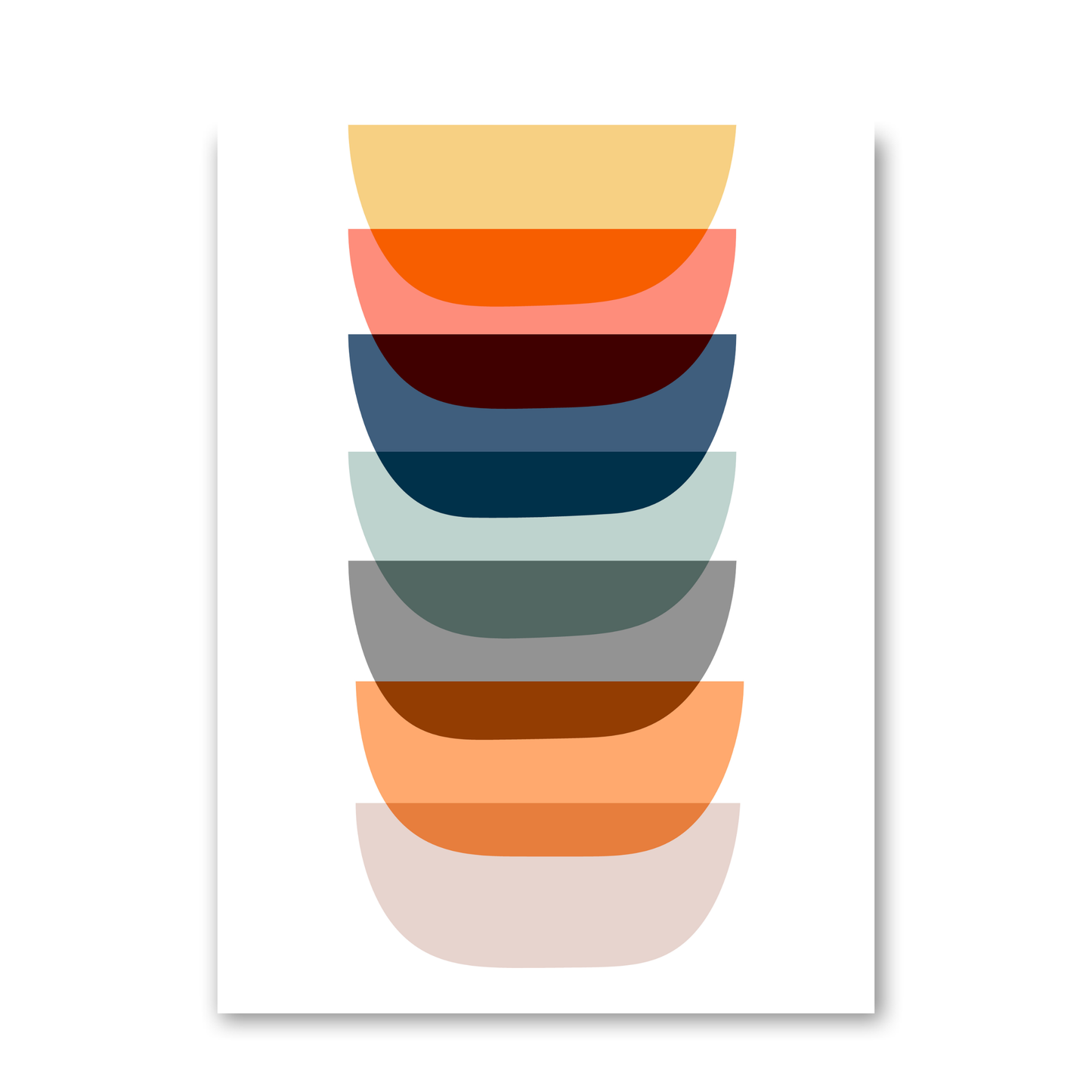 Abstract Mid Centuty Art by Print Punk Studio