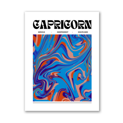 Capricorn Star Sign by Athena Art