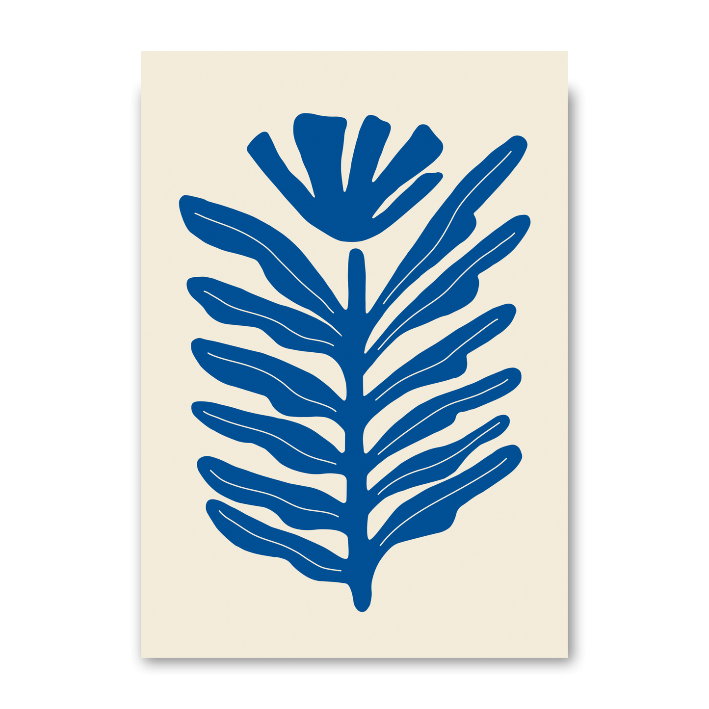 Abstract Plant Blue by Ani Vidotto