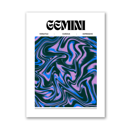 Gemini Star Sign by Athena Art