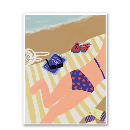Beach Bum by Alix Campbell Art