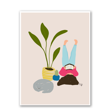 Reading Is Life 2 by Alix Campbell Art