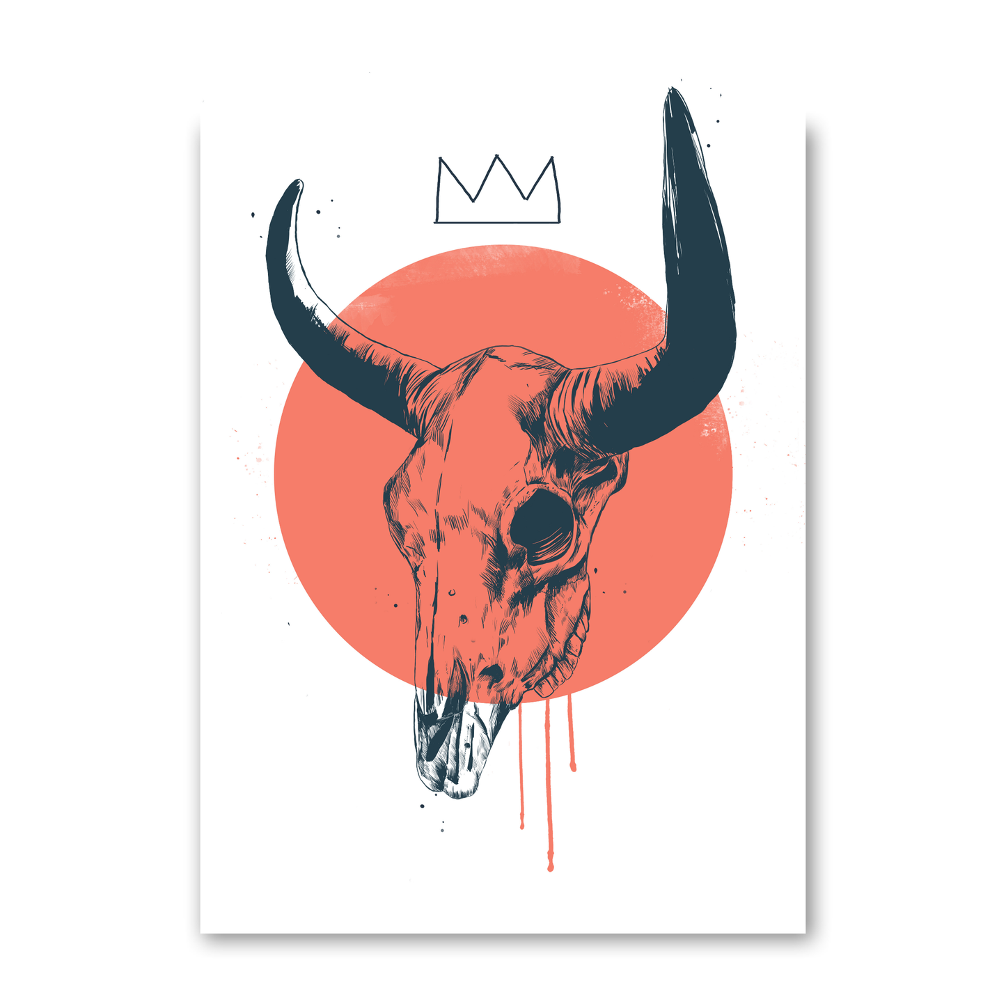 Blue Skull 2 by Balazs Solti