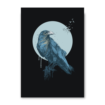 Blue Crow Dark by Balazs Solti