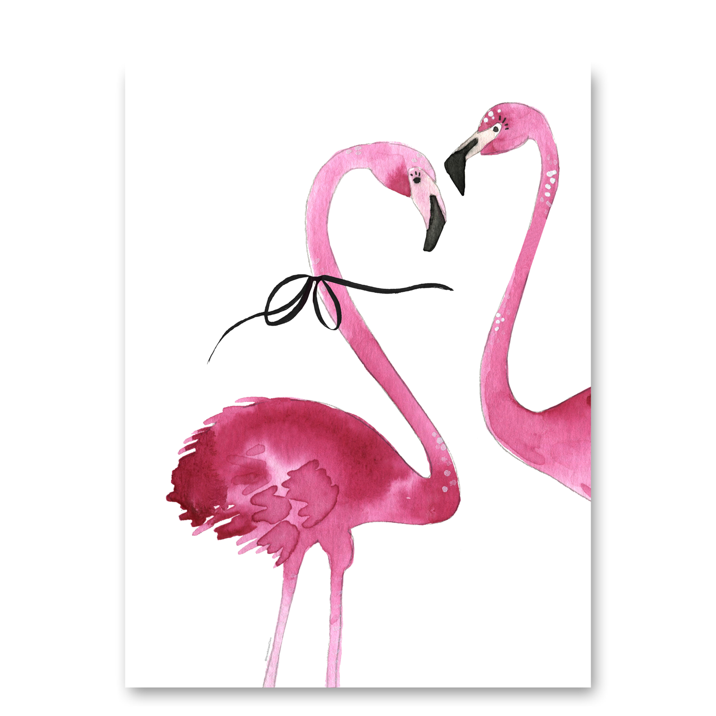 Flamingo Couple by Mercedes Lopez
