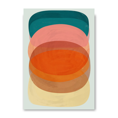 Bold Colourful Painted Abstracts by Print Punk Studio