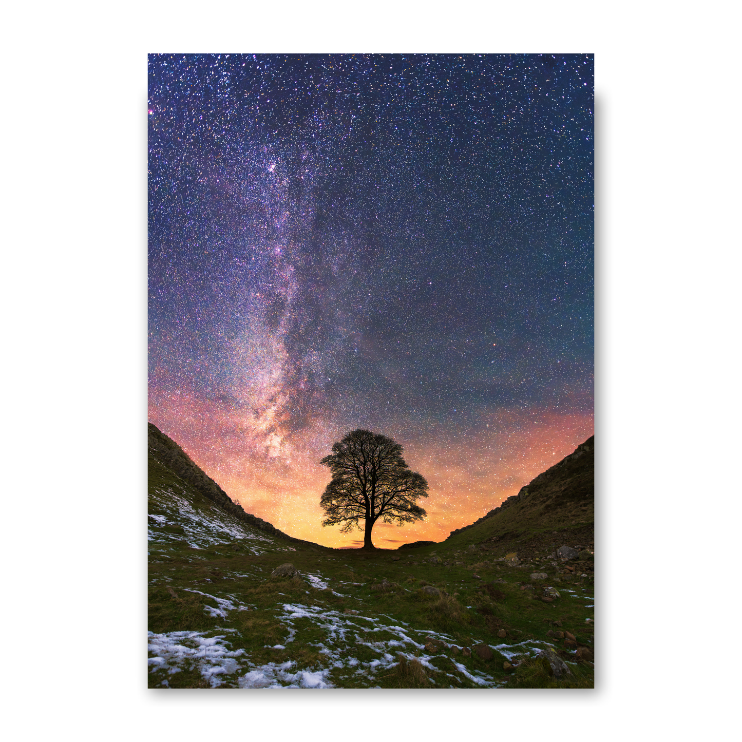 Sycamore Gap with Milky Way by Steven Robinson