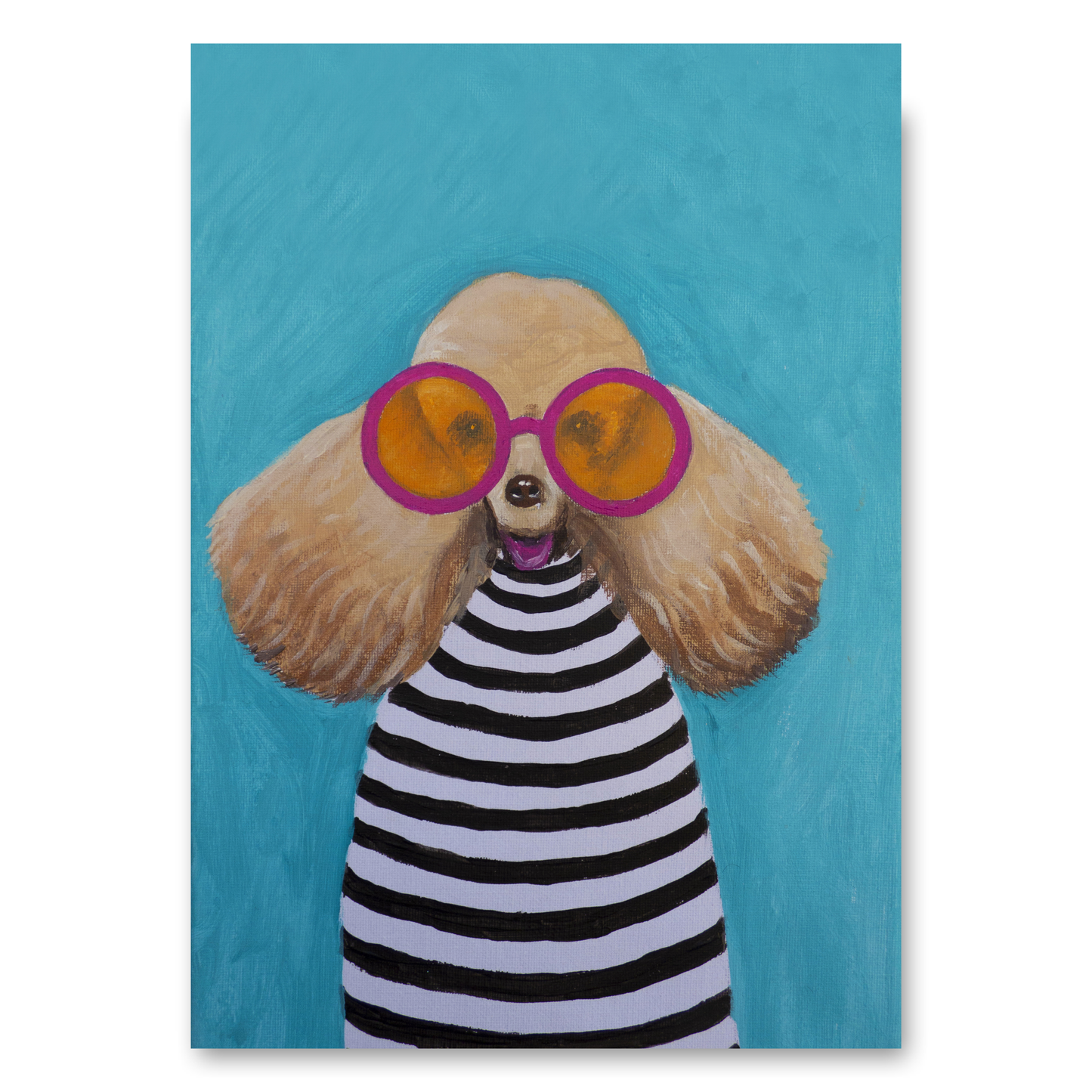 Stripy Poodle by Coco Deparis