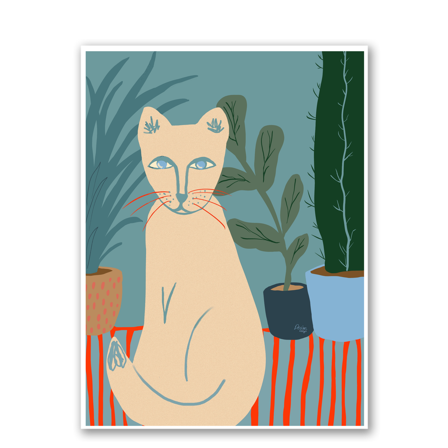 Plant Cat by Alix Campbell Art