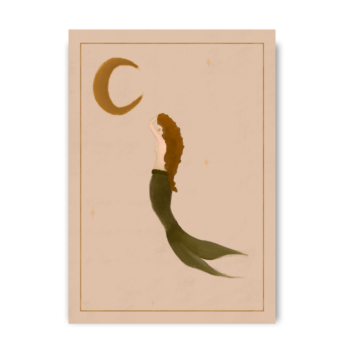 The mermaid and the Moon by Queen of the Rodeo