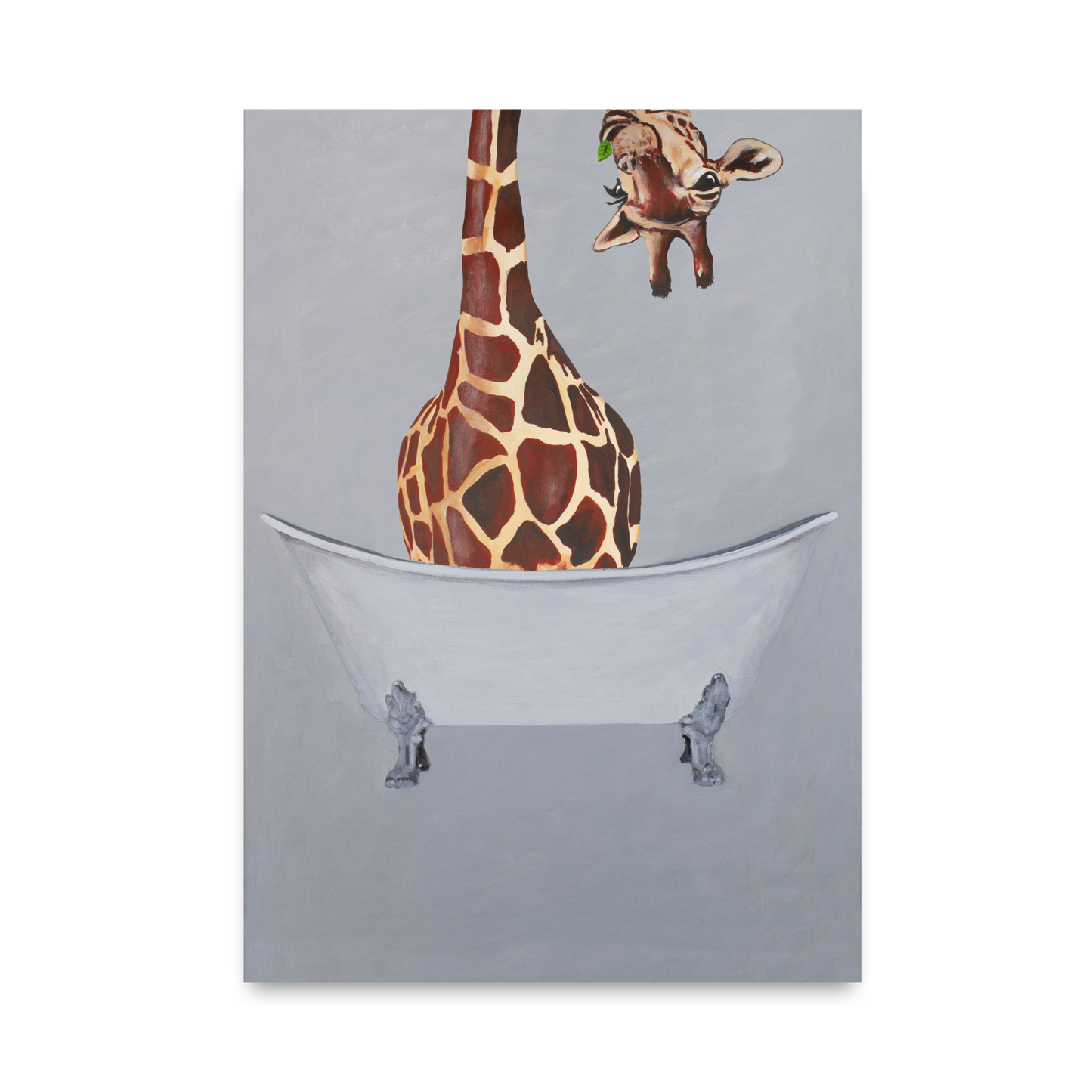 Giraffe in Bathtub by Coco Deparis