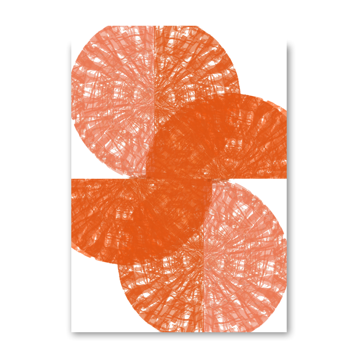 Orange Circle Fans 1 by Cartissi