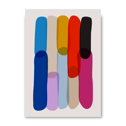 Bold Colourful Abstract Shapes by Print Punk Studio