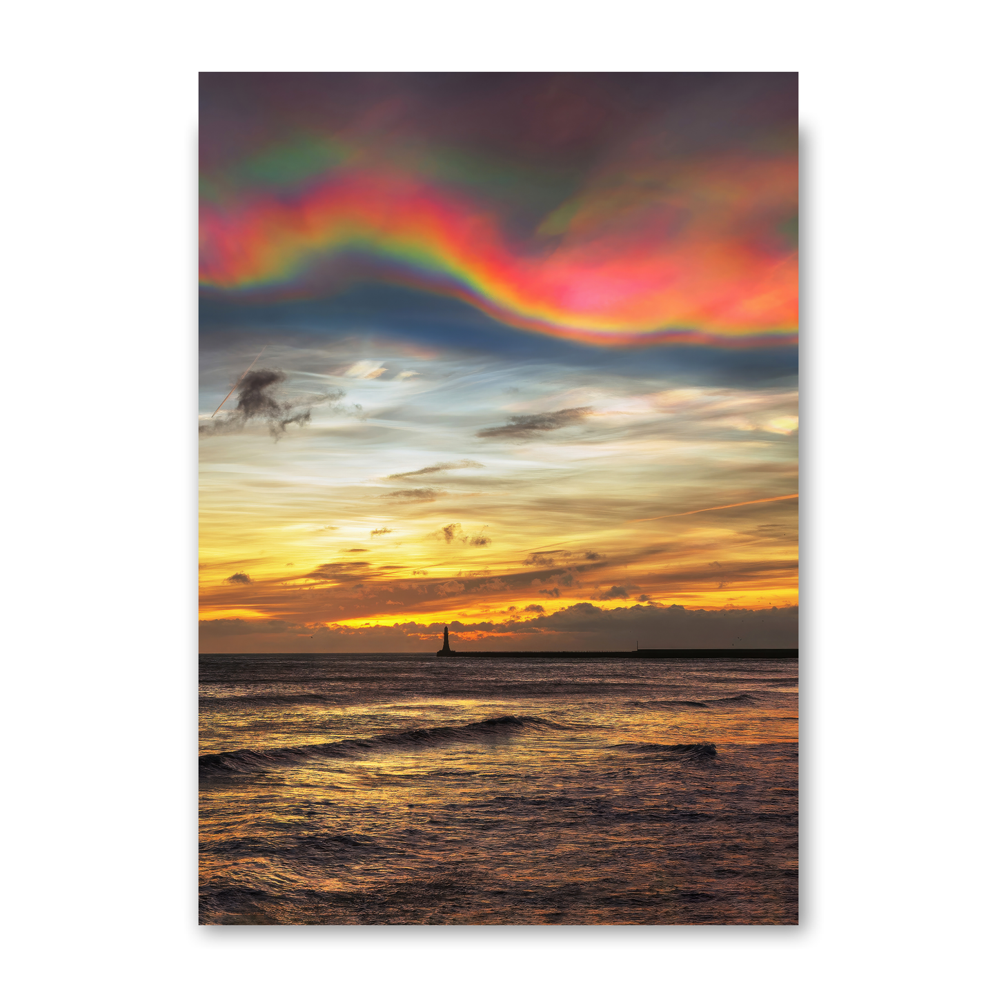 Amazing Mother of Pearl Clouds Over Roker by Steven Robinson