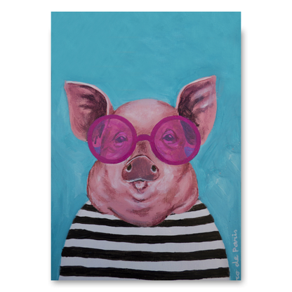 Stripy Pig by Coco Deparis