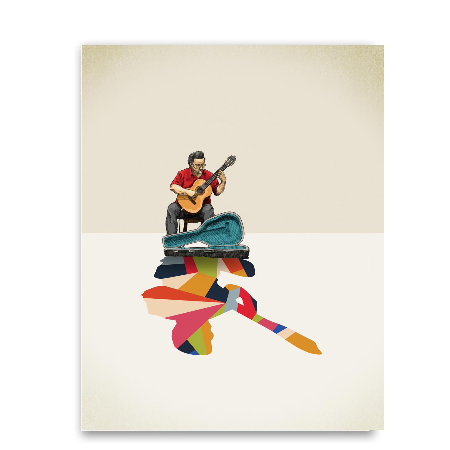 Walking Shadow Guitarist by Jason Ratliff