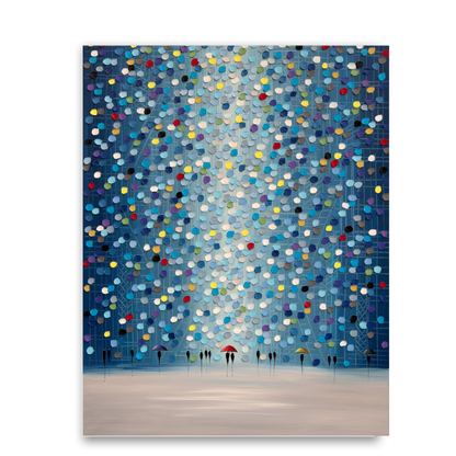 Raindrop Confetti by Ekaterina Ermilkina