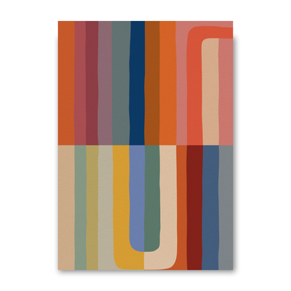 Set of 2 Fun Abstract Textured Prints A by Print Punk Studio