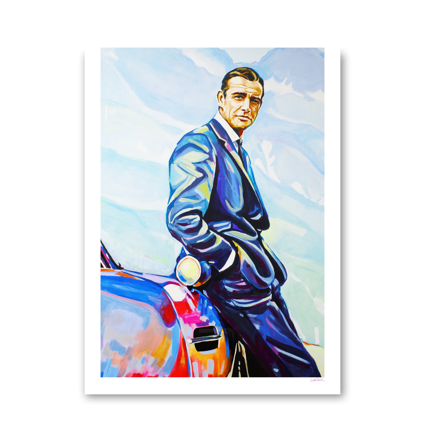 Sean Connery & Aston Martin by Juliet Stockton